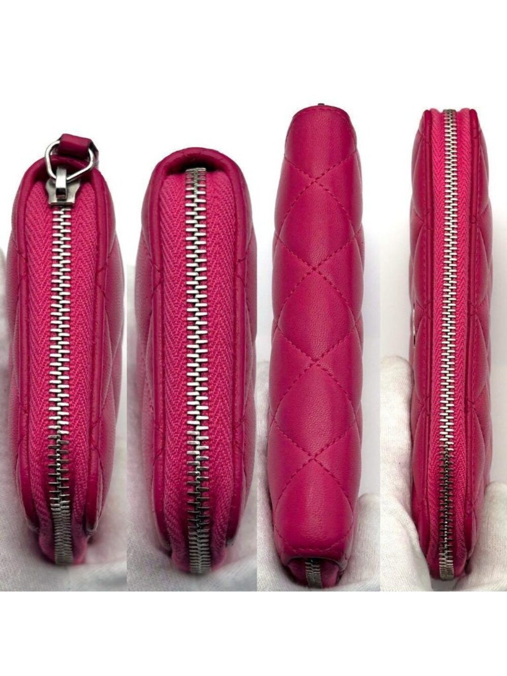 ★SOLD★ Chanel Wallet Quilted Round Zip Midi - Picture 8 of 11